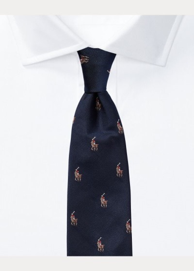 Men's Polo Ralph Lauren Polo Player Silk Narrow Ties | 654173LWS